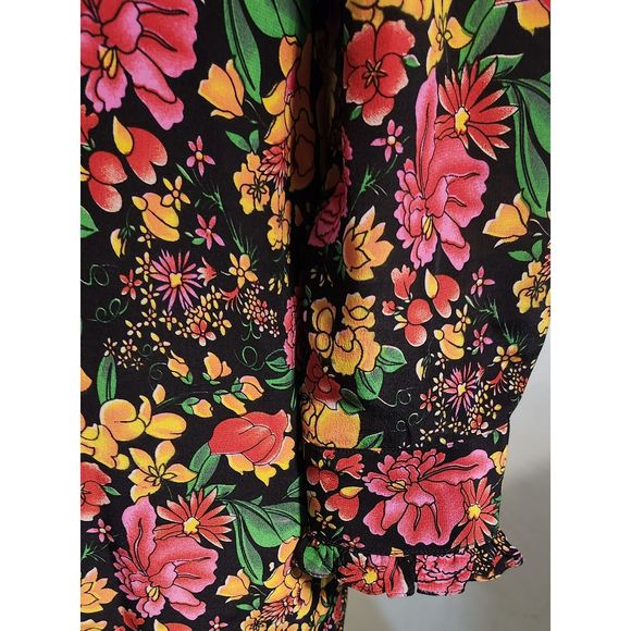 Dieuthanh Haute Couture floral, retro dress size small - Picture 14 of 14